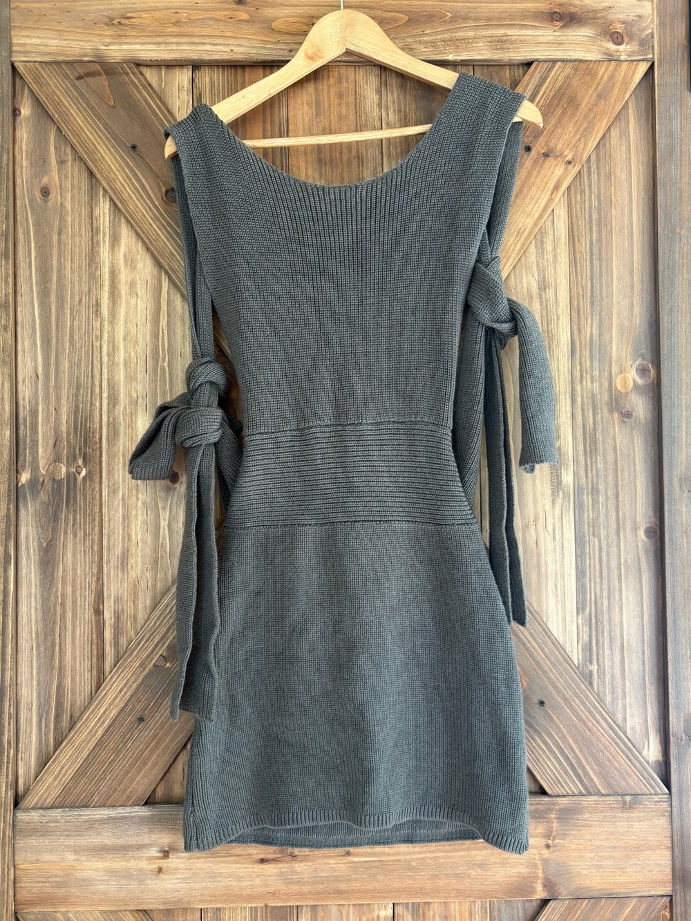 New! Free People Beach Orchid Convertible Mini Dress. Sting Ray Grey. Size XS - Picture 4 of 10